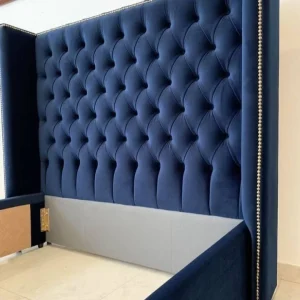 Navy Blue Bed 8258