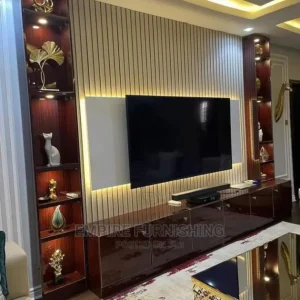 Tv console and shelf